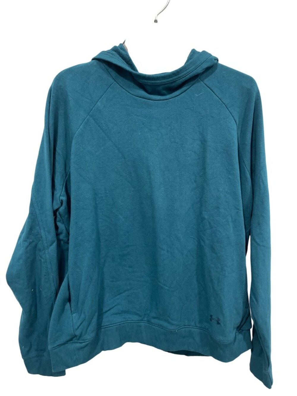 Under Armour Hoodie Sweatshirt XL Pullover Loose Fit Teal Athleisure Gym Sporty